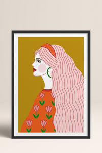 HOMEPACK Ahşap Çerçeveli Tablo Çerçeveli Poster Sanatsal Modern Duvar Dekoru TK-858