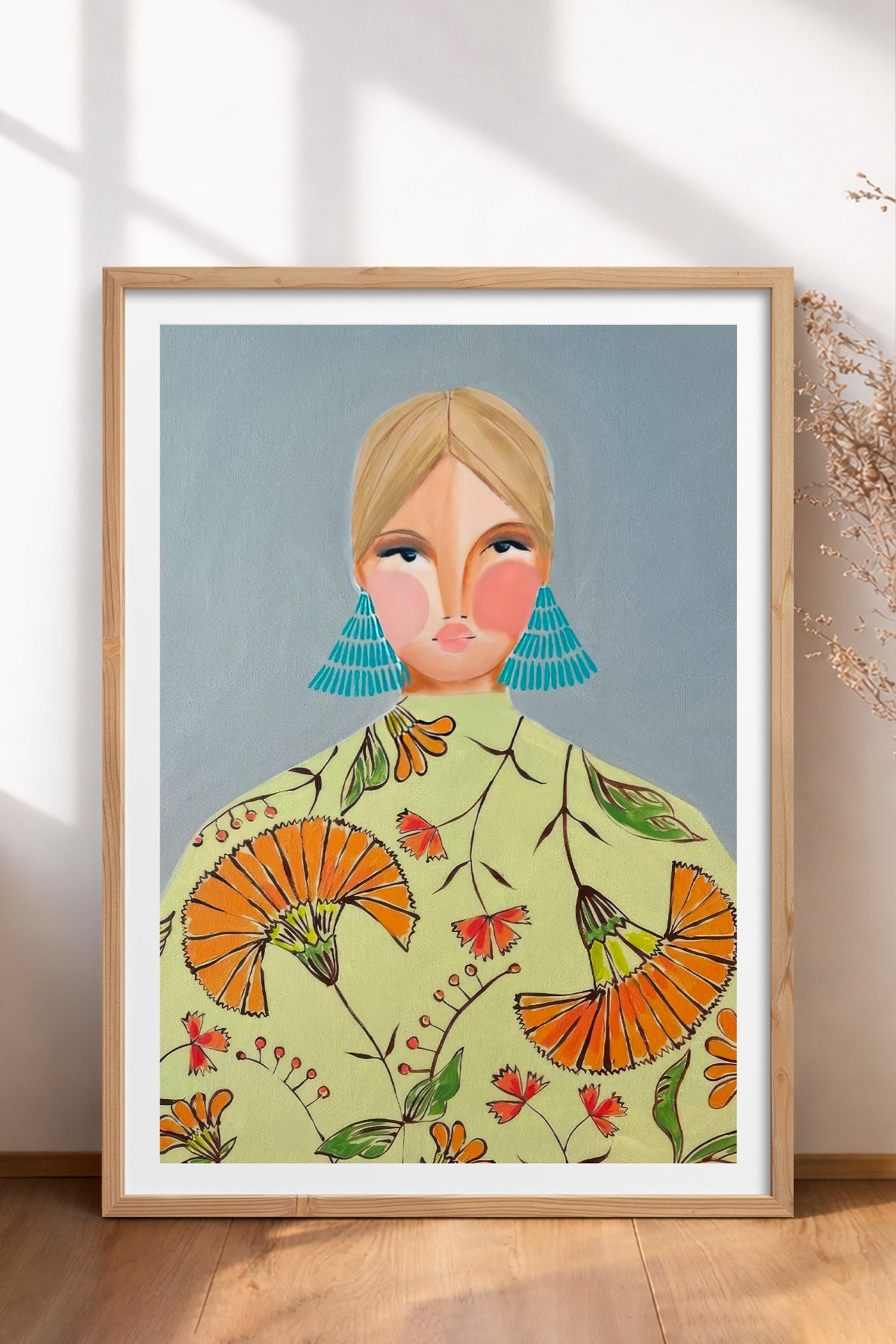 HOMEPACK Ahşap Çerçeveli Tablo Çerçeveli Poster Sanatsal Modern Duvar Dekoru TK-860