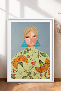 HOMEPACK Ahşap Çerçeveli Tablo Çerçeveli Poster Sanatsal Modern Duvar Dekoru TK-860