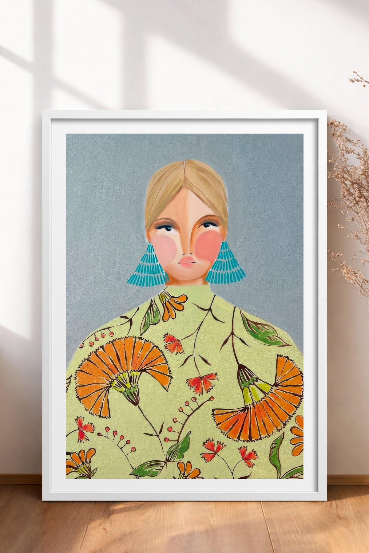 HOMEPACK Ahşap Çerçeveli Tablo Çerçeveli Poster Sanatsal Modern Duvar Dekoru TK-860