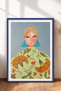 HOMEPACK Ahşap Çerçeveli Tablo Çerçeveli Poster Sanatsal Modern Duvar Dekoru TK-860