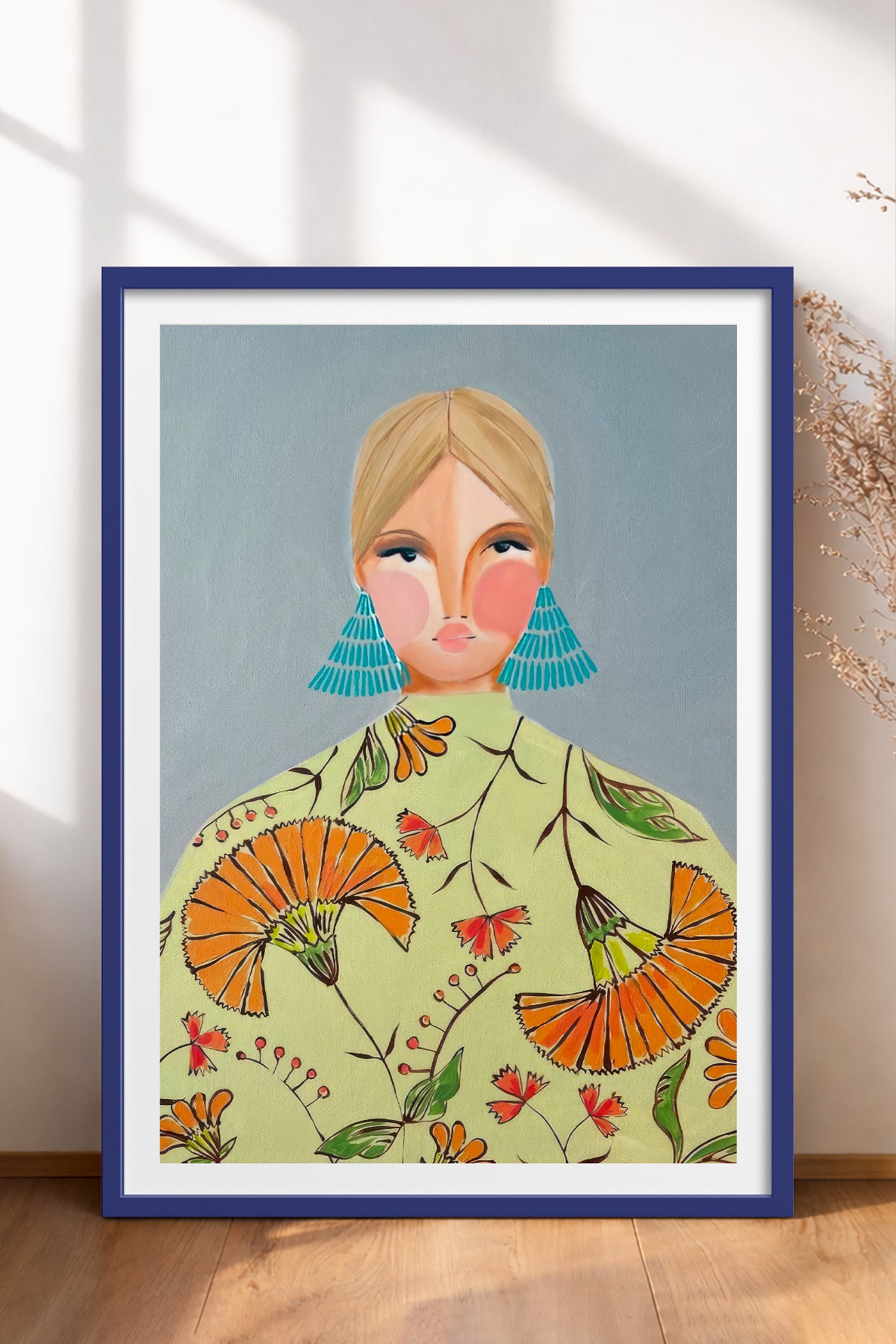 HOMEPACK Ahşap Çerçeveli Tablo Çerçeveli Poster Sanatsal Modern Duvar Dekoru TK-860