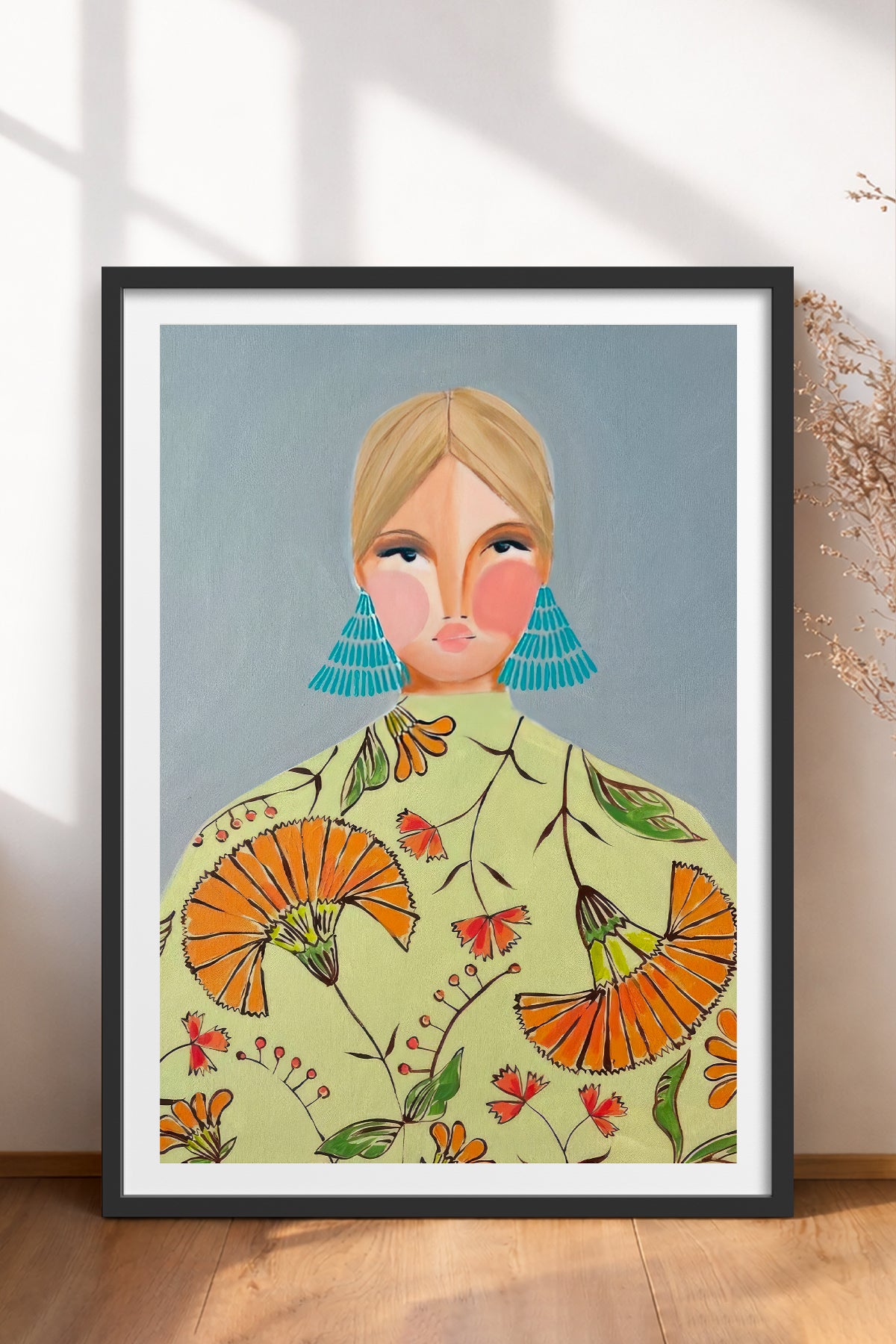 HOMEPACK Ahşap Çerçeveli Tablo Çerçeveli Poster Sanatsal Modern Duvar Dekoru TK-860