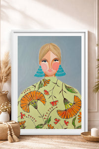 HOMEPACK Ahşap Çerçeveli Tablo Çerçeveli Poster Sanatsal Modern Duvar Dekoru TK-860