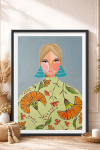 HOMEPACK Ahşap Çerçeveli Tablo Çerçeveli Poster Sanatsal Modern Duvar Dekoru TK-860