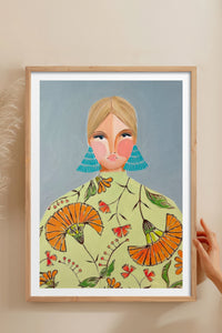 HOMEPACK Ahşap Çerçeveli Tablo Çerçeveli Poster Sanatsal Modern Duvar Dekoru TK-860