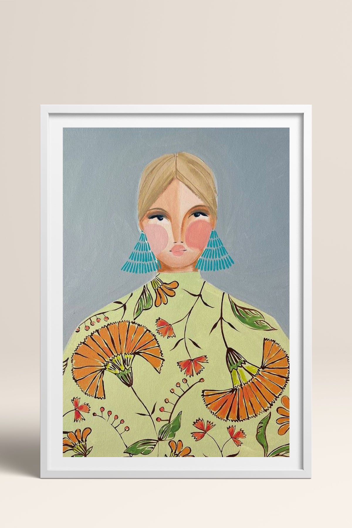 HOMEPACK Ahşap Çerçeveli Tablo Çerçeveli Poster Sanatsal Modern Duvar Dekoru TK-860