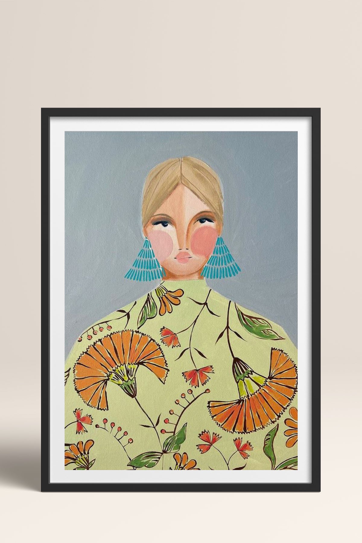 HOMEPACK Ahşap Çerçeveli Tablo Çerçeveli Poster Sanatsal Modern Duvar Dekoru TK-860