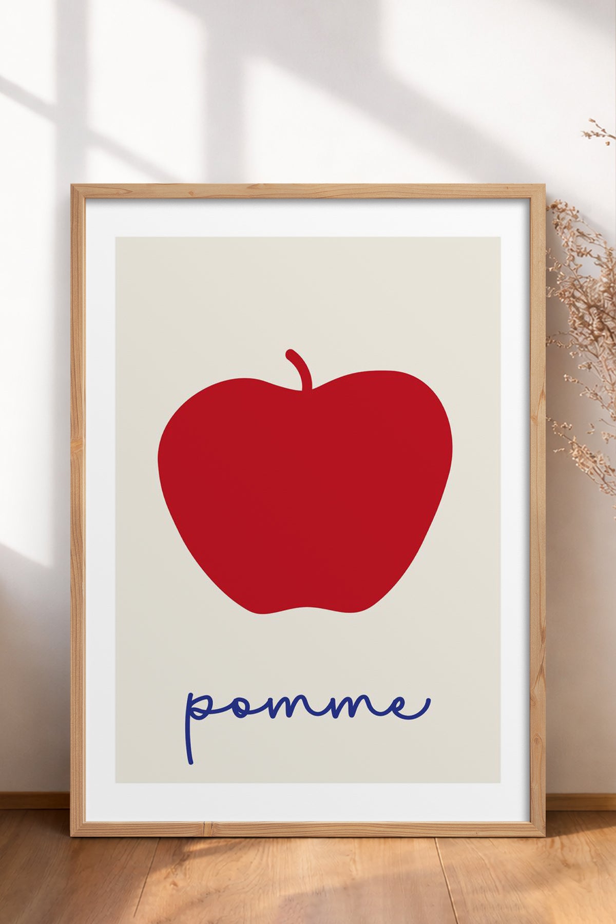 HOMEPACK Ahşap Çerçeveli Tablo Çerçeveli Poster Sanatsal Modern Duvar Dekoru TK-862
