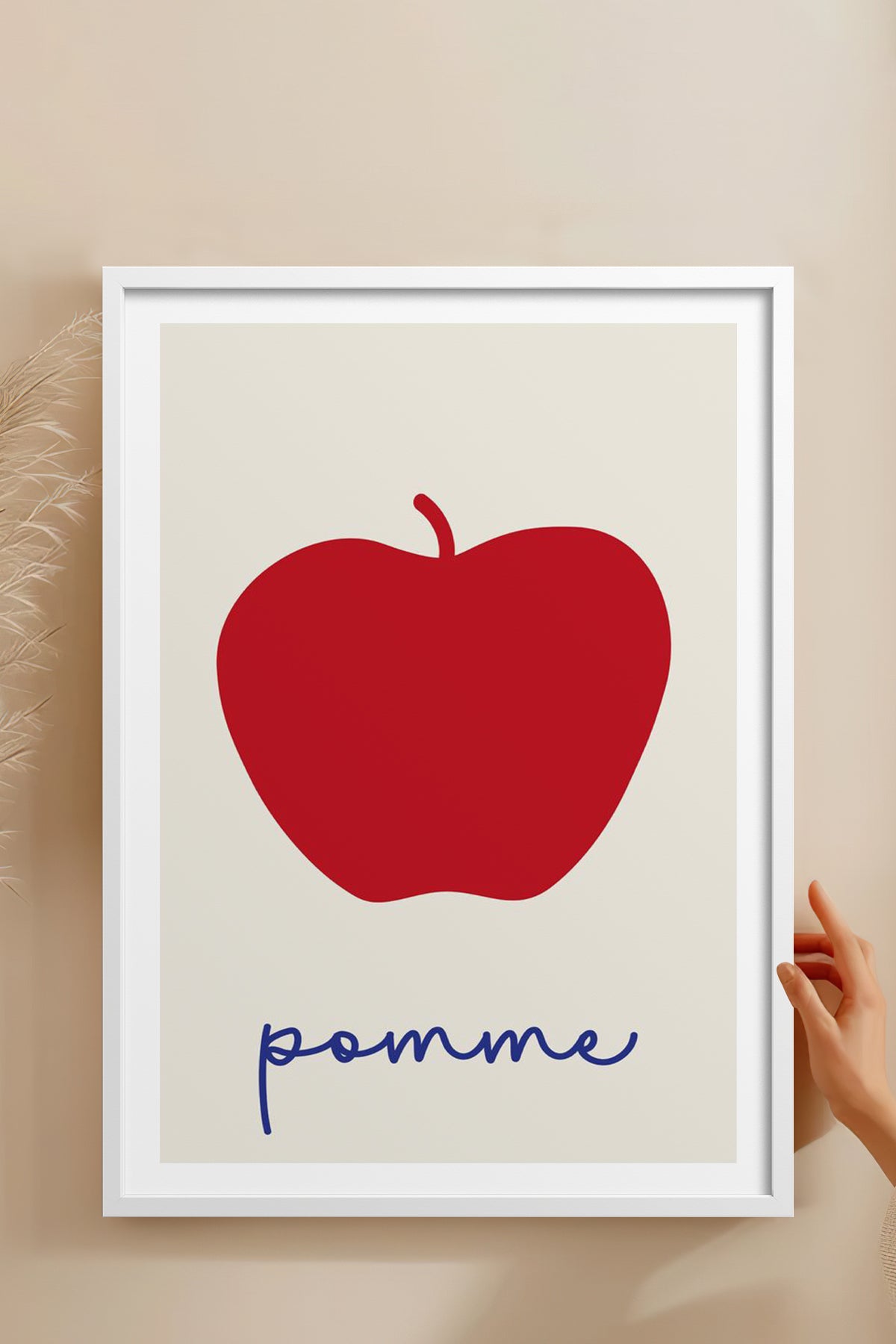 HOMEPACK Ahşap Çerçeveli Tablo Çerçeveli Poster Sanatsal Modern Duvar Dekoru TK-862