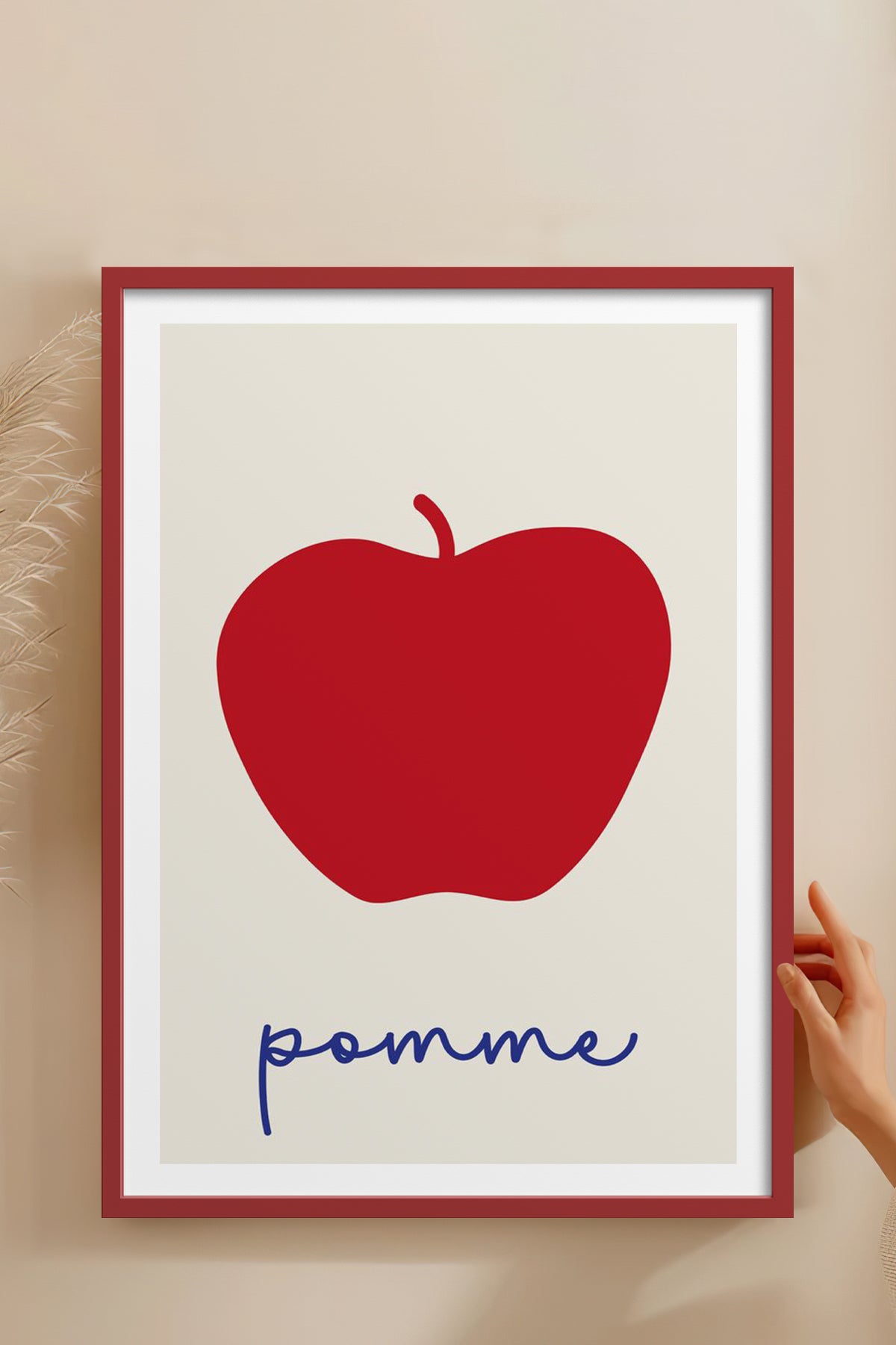 HOMEPACK Ahşap Çerçeveli Tablo Çerçeveli Poster Sanatsal Modern Duvar Dekoru TK-862