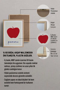 HOMEPACK Ahşap Çerçeveli Tablo Çerçeveli Poster Sanatsal Modern Duvar Dekoru TK-862