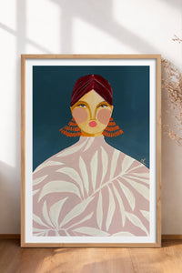 HOMEPACK Ahşap Çerçeveli Tablo Çerçeveli Poster Sanatsal Modern Duvar Dekoru TK-863