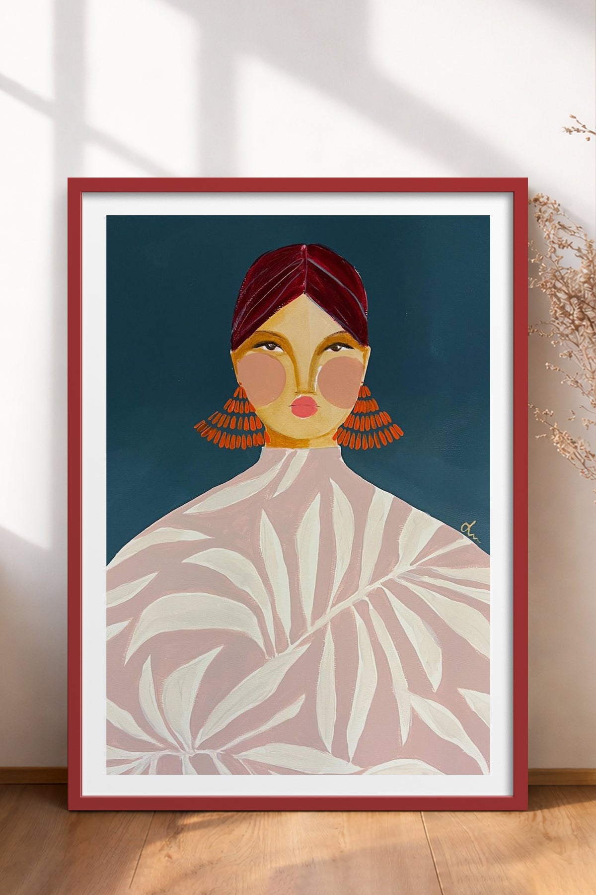 HOMEPACK Ahşap Çerçeveli Tablo Çerçeveli Poster Sanatsal Modern Duvar Dekoru TK-863