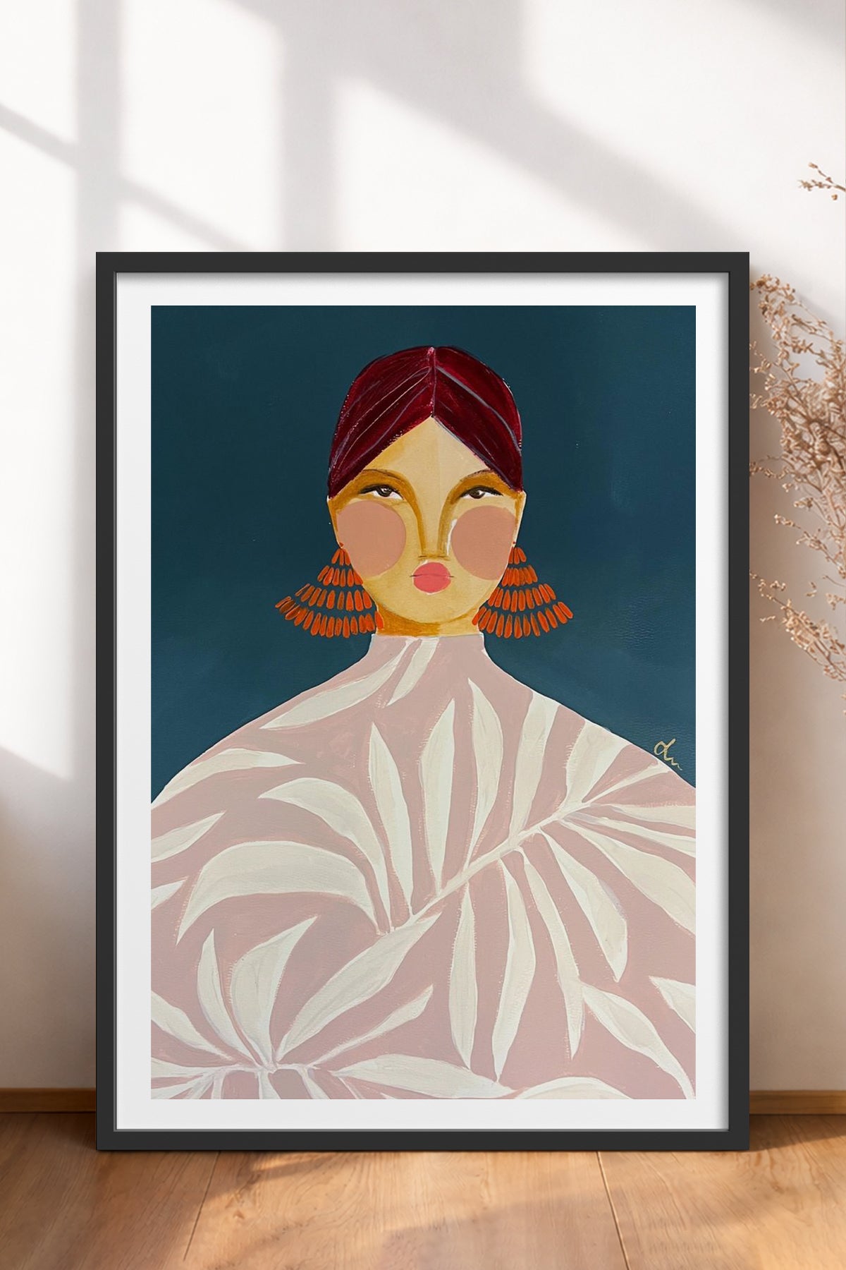HOMEPACK Ahşap Çerçeveli Tablo Çerçeveli Poster Sanatsal Modern Duvar Dekoru TK-863