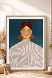 HOMEPACK Ahşap Çerçeveli Tablo Çerçeveli Poster Sanatsal Modern Duvar Dekoru TK-863
