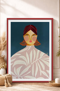 HOMEPACK Ahşap Çerçeveli Tablo Çerçeveli Poster Sanatsal Modern Duvar Dekoru TK-863