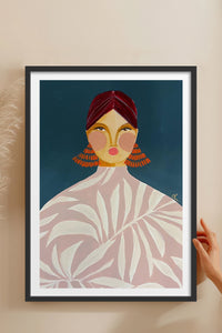 HOMEPACK Ahşap Çerçeveli Tablo Çerçeveli Poster Sanatsal Modern Duvar Dekoru TK-863