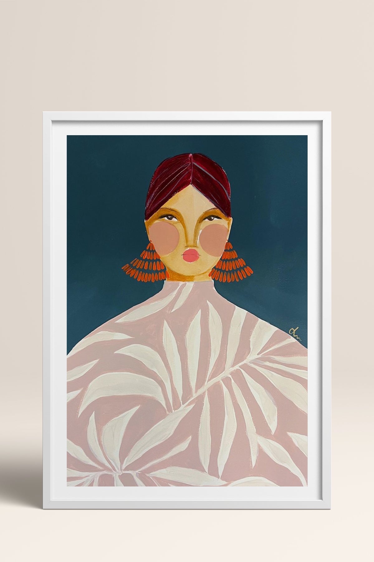 HOMEPACK Ahşap Çerçeveli Tablo Çerçeveli Poster Sanatsal Modern Duvar Dekoru TK-863