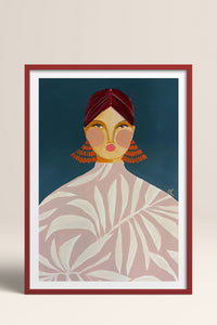 HOMEPACK Ahşap Çerçeveli Tablo Çerçeveli Poster Sanatsal Modern Duvar Dekoru TK-863