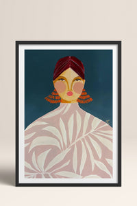 HOMEPACK Ahşap Çerçeveli Tablo Çerçeveli Poster Sanatsal Modern Duvar Dekoru TK-863