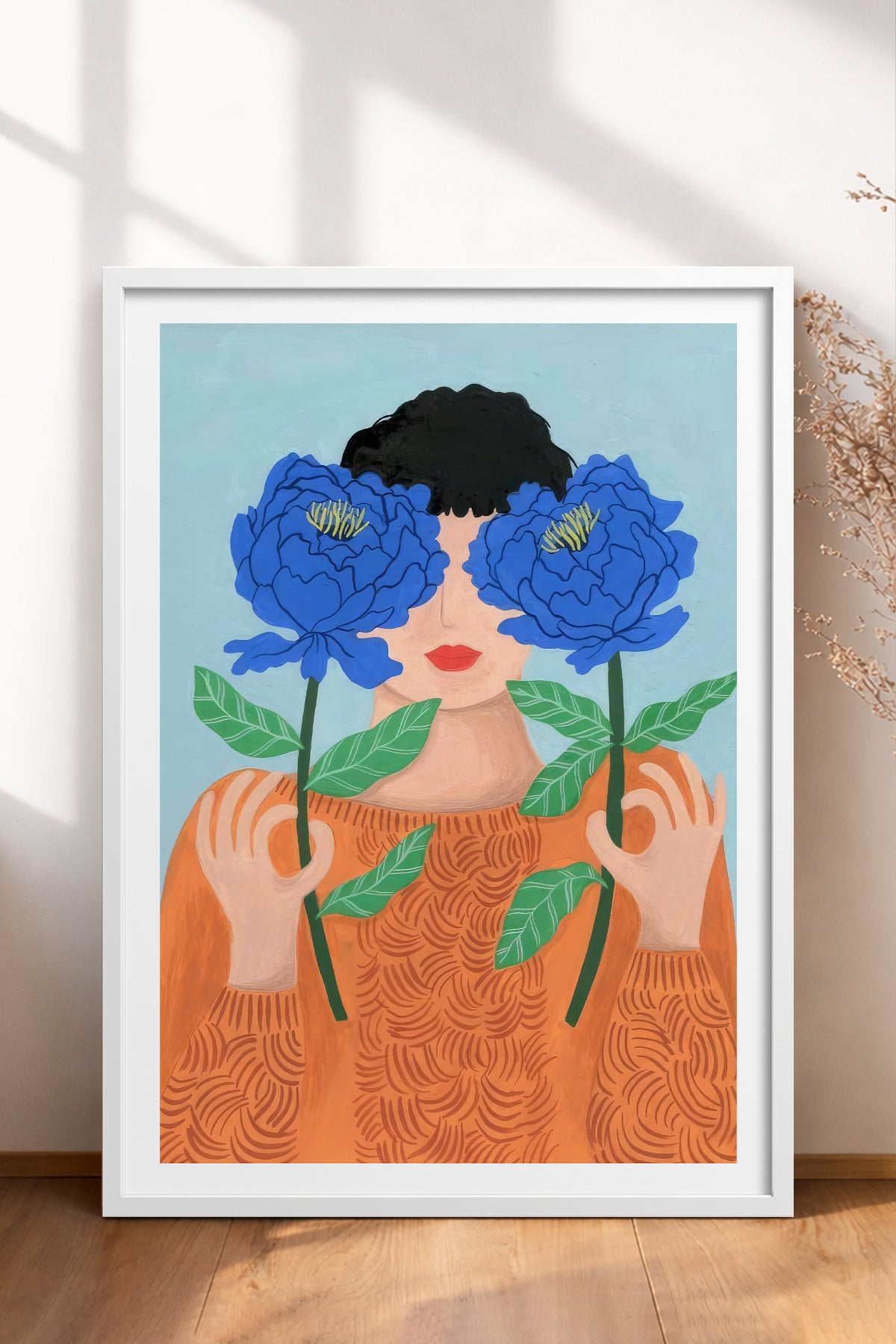 HOMEPACK Ahşap Çerçeveli Tablo Çerçeveli Poster Sanatsal Modern Duvar Dekoru TK-864