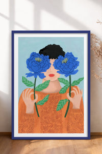 HOMEPACK Ahşap Çerçeveli Tablo Çerçeveli Poster Sanatsal Modern Duvar Dekoru TK-864