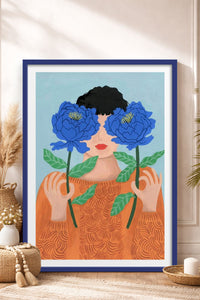 HOMEPACK Ahşap Çerçeveli Tablo Çerçeveli Poster Sanatsal Modern Duvar Dekoru TK-864