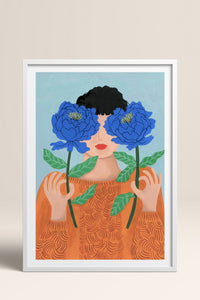 HOMEPACK Ahşap Çerçeveli Tablo Çerçeveli Poster Sanatsal Modern Duvar Dekoru TK-864
