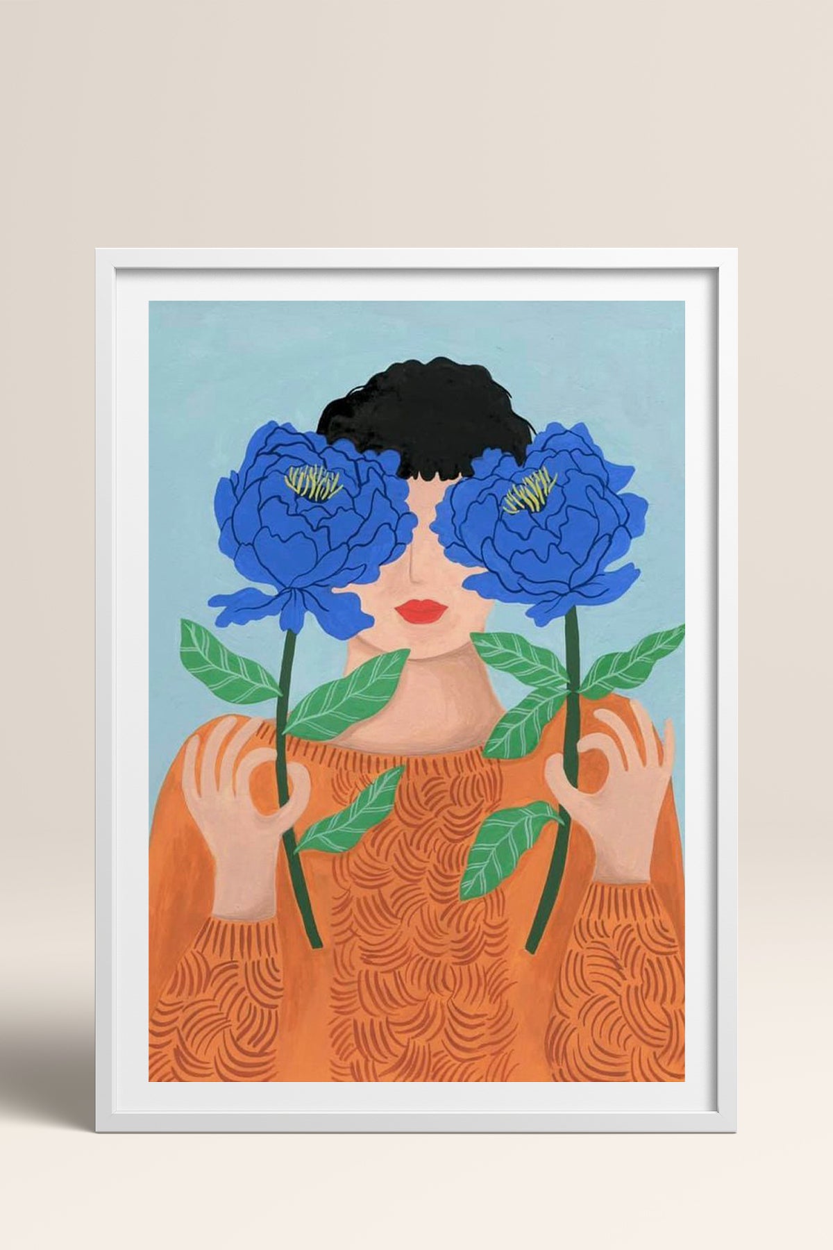 HOMEPACK Ahşap Çerçeveli Tablo Çerçeveli Poster Sanatsal Modern Duvar Dekoru TK-864
