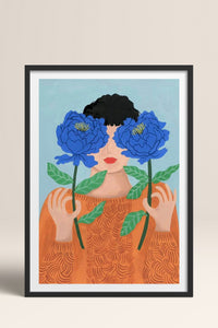 HOMEPACK Ahşap Çerçeveli Tablo Çerçeveli Poster Sanatsal Modern Duvar Dekoru TK-864