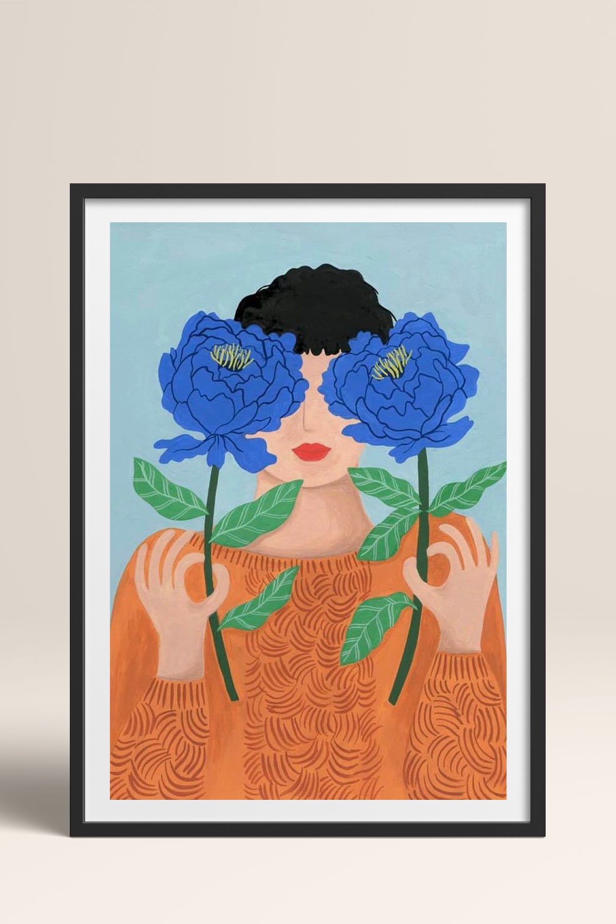 HOMEPACK Ahşap Çerçeveli Tablo Çerçeveli Poster Sanatsal Modern Duvar Dekoru TK-864