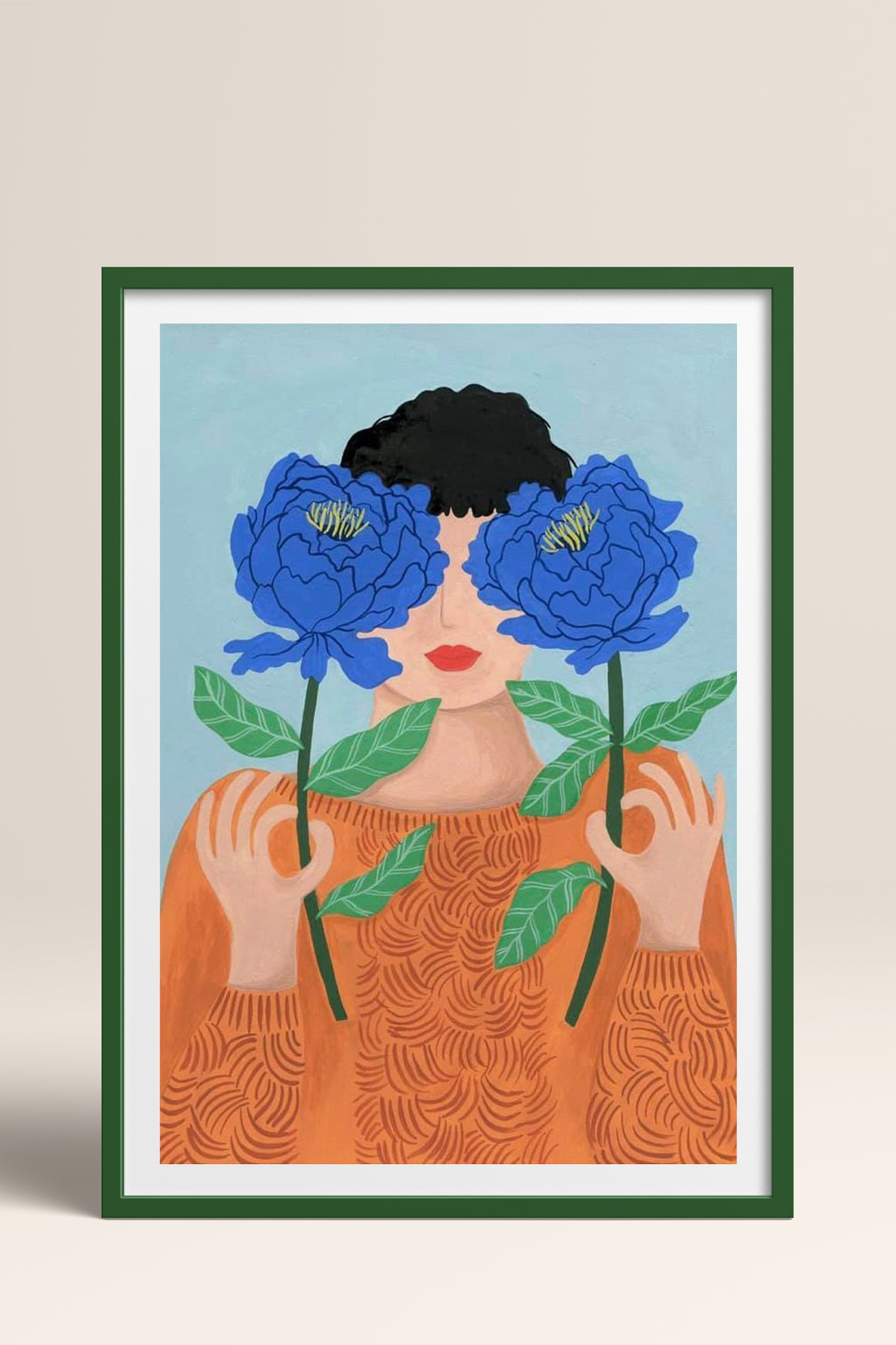 HOMEPACK Ahşap Çerçeveli Tablo Çerçeveli Poster Sanatsal Modern Duvar Dekoru TK-864