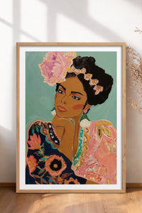 HOMEPACK Ahşap Çerçeveli Tablo Çerçeveli Poster Sanatsal Modern Duvar Dekoru TK-865