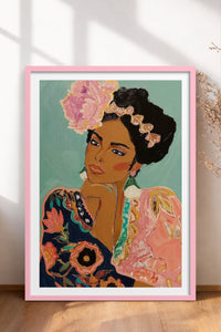HOMEPACK Ahşap Çerçeveli Tablo Çerçeveli Poster Sanatsal Modern Duvar Dekoru TK-865