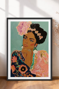 HOMEPACK Ahşap Çerçeveli Tablo Çerçeveli Poster Sanatsal Modern Duvar Dekoru TK-865