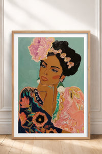 HOMEPACK Ahşap Çerçeveli Tablo Çerçeveli Poster Sanatsal Modern Duvar Dekoru TK-865