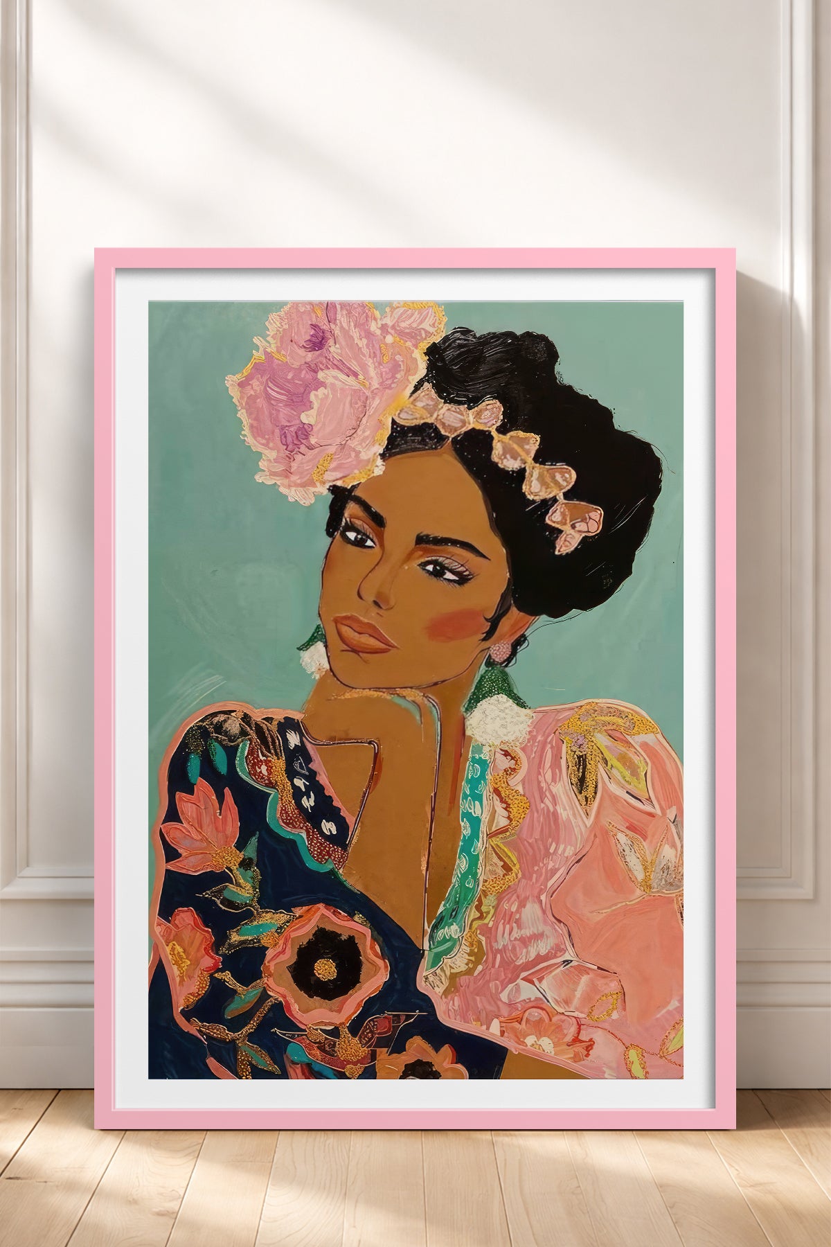 HOMEPACK Ahşap Çerçeveli Tablo Çerçeveli Poster Sanatsal Modern Duvar Dekoru TK-865