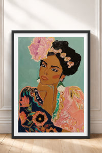 HOMEPACK Ahşap Çerçeveli Tablo Çerçeveli Poster Sanatsal Modern Duvar Dekoru TK-865