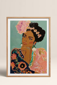 HOMEPACK Ahşap Çerçeveli Tablo Çerçeveli Poster Sanatsal Modern Duvar Dekoru TK-865
