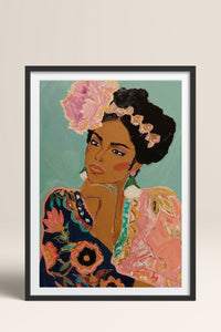 HOMEPACK Ahşap Çerçeveli Tablo Çerçeveli Poster Sanatsal Modern Duvar Dekoru TK-865