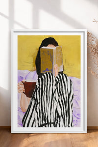 HOMEPACK Ahşap Çerçeveli Tablo Çerçeveli Poster Sanatsal Modern Duvar Dekoru TK-866
