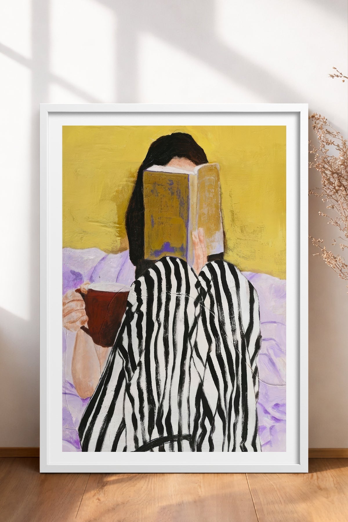HOMEPACK Ahşap Çerçeveli Tablo Çerçeveli Poster Sanatsal Modern Duvar Dekoru TK-866