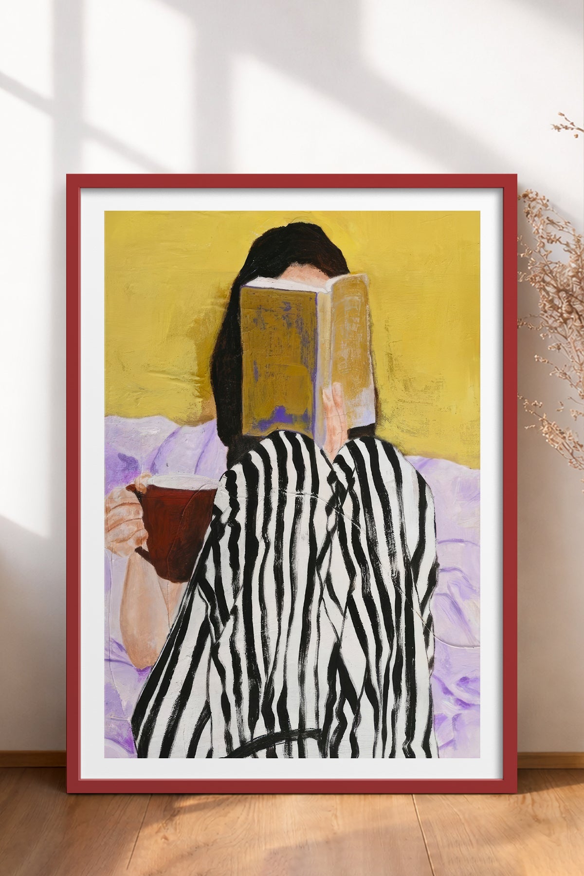 HOMEPACK Ahşap Çerçeveli Tablo Çerçeveli Poster Sanatsal Modern Duvar Dekoru TK-866