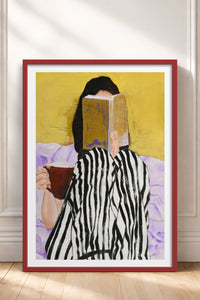 HOMEPACK Ahşap Çerçeveli Tablo Çerçeveli Poster Sanatsal Modern Duvar Dekoru TK-866