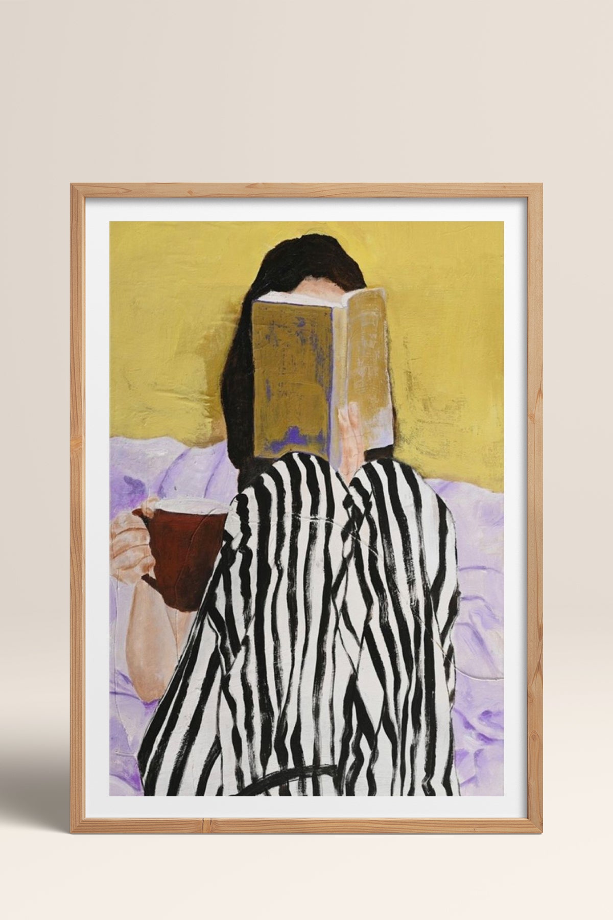 HOMEPACK Ahşap Çerçeveli Tablo Çerçeveli Poster Sanatsal Modern Duvar Dekoru TK-866