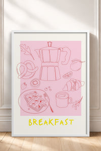 HOMEPACK Ahşap Çerçeveli Tablo Çerçeveli Poster Sanatsal Modern Duvar Dekoru TK-867