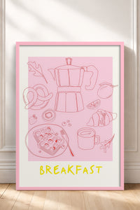 HOMEPACK Ahşap Çerçeveli Tablo Çerçeveli Poster Sanatsal Modern Duvar Dekoru TK-867
