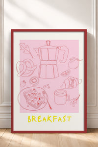 HOMEPACK Ahşap Çerçeveli Tablo Çerçeveli Poster Sanatsal Modern Duvar Dekoru TK-867