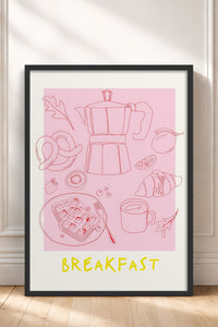 HOMEPACK Ahşap Çerçeveli Tablo Çerçeveli Poster Sanatsal Modern Duvar Dekoru TK-867